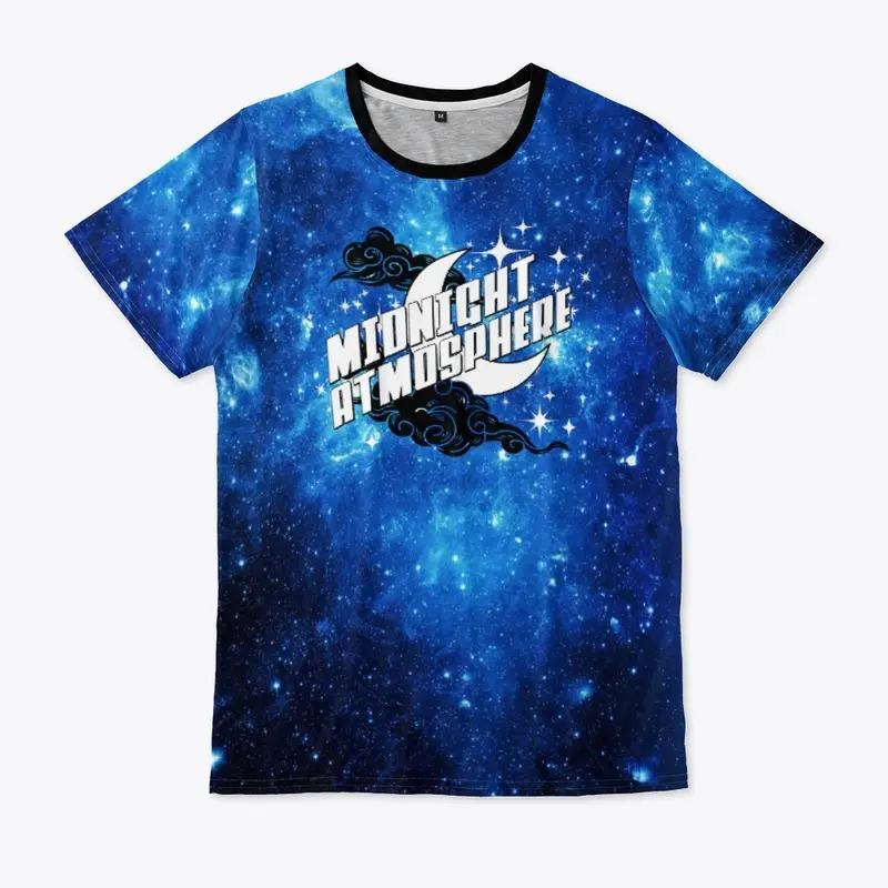 Blue Galaxy Burst All Over Shirt