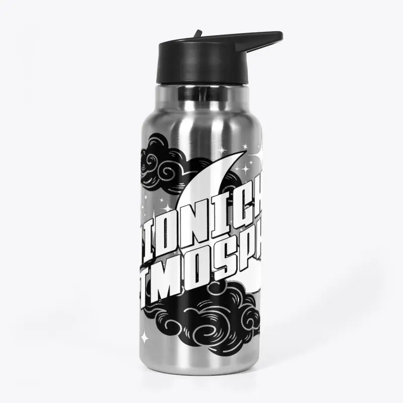 Stats & Swirls Stainless Water Bottle