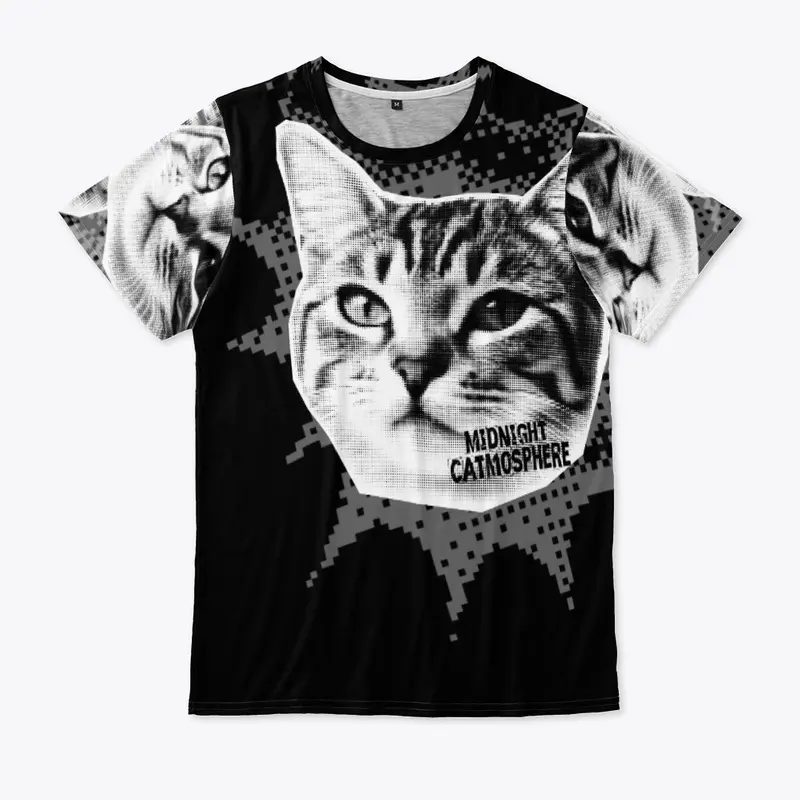Midnight CATmosphere All Over Print Tee